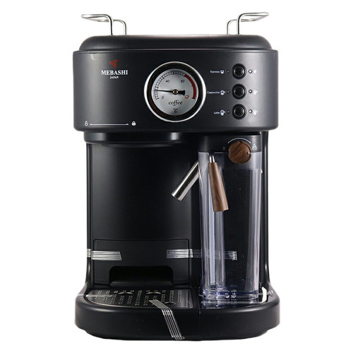 اسپرسو ساز نیمهصنعتی 1.6 لیتری مباشی مدل ME ECM2500، نیمه اتوماتیک با مصرف پودر قهوه، مناسب تهیه اسپرسو، کافه لاته، کاپوچینو و ماکیاتو، دارای یک عدد نازل قهوه، سیستم گرم کردن فنجان
